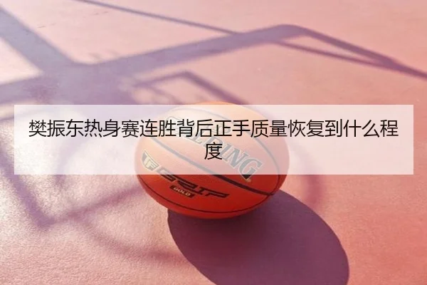 樊振东热身赛连胜背后正手质量恢复到什么程度