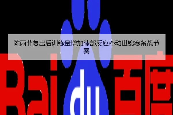 陈雨菲复出后训练量增加膝部反应牵动世锦赛备战节奏